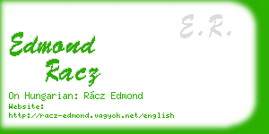 edmond racz business card