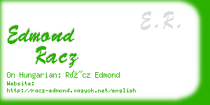 edmond racz business card